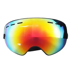 IVOL schwarz Rotes Spiegelglas Skibrille