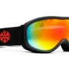 IVOL schwarz Rotes Spiegelglas Kinder Skibrille