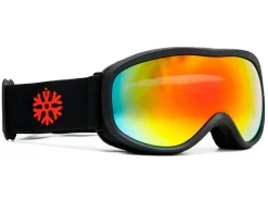 IVOL schwarz Rotes Spiegelglas Kinder Skibrille