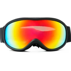 IVOL schwarz Rotes Spiegelglas Kinder Skibrille