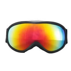 IVOL schwarz Rotes Spiegelglas Kinder Skibrille