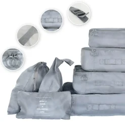 IVOL Set mit 7 Packwürfel Koffer-Organizer