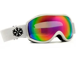 IVOL Weiß Rosa Spiegelglas Skibrille