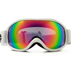IVOL Weiß Rosa Spiegelglas Skibrille