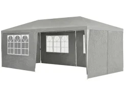 Juskys 3 x 6 Meter Partyzelt mit Seitenwänden - Dark Grey