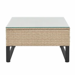 Juskys Santorini Polyrattan Modular Loungeset - Beige