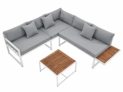 Juskys St. Tropez 4 Personen Lounge-Set - Grey