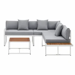 Juskys St. Tropez 4 Personen Lounge-Set - Grey
