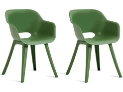 Keter Akola Set von 2 Gartenstuhle - Green
