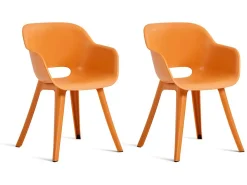 Keter Akola Set von 2 Gartenstuhle - Orange