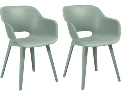 Keter Akola Set von 2 Gartenstuhle - Vintage Green