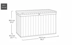 Keter 670L Darwin Aufbewahrungsbox - Grau