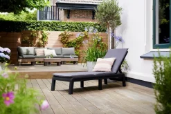 Keter Mallorca Liege mit Kissen – Anthracite