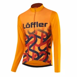 Langarm-Radtrikot für Herren Ambassador MID - Orange