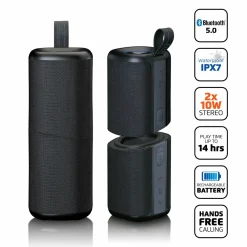 Lenco BTP-400BK 2 in 1 Bluetooth Lautsprecher