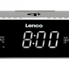 Lenco CR-550 Stereo FM Weckerradio - Silver