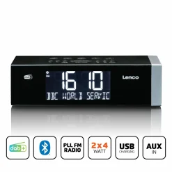 Lenco CR-640BK Stereo FM Radiowecker