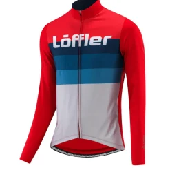 Löffler L/S Messenger Mid Red Herren-Radtrikot