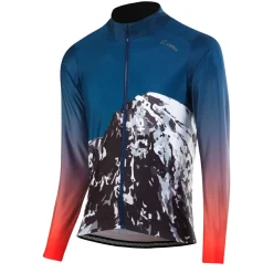 Löffler Scarp blaues Herren Langarm-Radtrikot