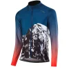 Löffler Scarp blaues Herren Langarm-Radtrikot