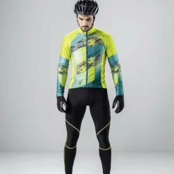 Löffler Shalerock grünes Herren Langarm-Radtrikot