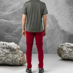 Löffler Tapered CSL rote Herren Zip-Off Hose