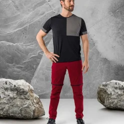 Löffler Tapered CSL rote Herren Zip-Off Hose