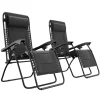 LifeGoods Comfort 2er-Set Relaxstühle - Black