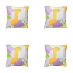 Lila Dekokissen Madison Grafi - 4er-Set