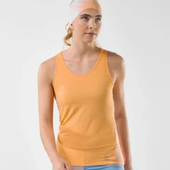 Loeffler Fairdust orange ärmelloses Damen-Radsportshirt