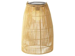 Lumineo Natural Rattan Steady Solar Laterne