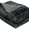 Luvego Fleece/Sherpa Heizdecke 160x120cm - Dark Grey