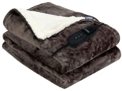 Luvego Fleece/Sherpa Heizdecke - Dark Brown