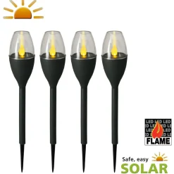 Luxform Set von 4 Jive Mini Torch Solar-Lampen