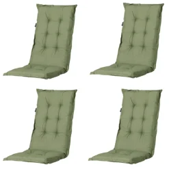 Madison Basic grüne Gartenstuhlkissen - 4er-Set