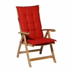 Madison Basic Red 105x50 Kissen für niedrige Rückenlehne