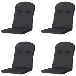 Madison Basic schwarzes Schalensitzkissen - 4er-Set