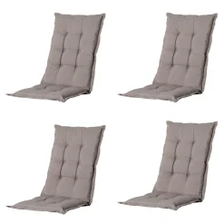 Madison Basic Taupe Gartenstuhlkissen - 4er-Set