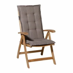 Madison Basic Taupe Gartenstuhlkissen - 4er-Set
