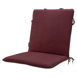 Madison Bordeaux Canvas Eco+ Stapelbare Stuhlkissen - 4er-Set
