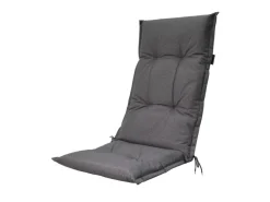 Madison Check Grey Sitzkissen mit hoher Rückenlehne