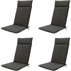 Madison Dark Canvas Eco+ Gartenstuhlkissen - 4er-Set