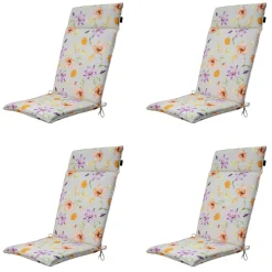 Madison Florina lila Gartenstuhlkissen - 4er-Set