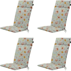 Madison Florina orange Gartenstuhlkissen - 4er-Set