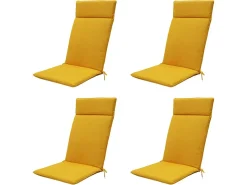 Madison Gold Canvas Eco+ Gartenstuhlkissen - 4er-Set