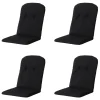 Madison Panama schwarzes Schalensitzkissen - 4er-Set