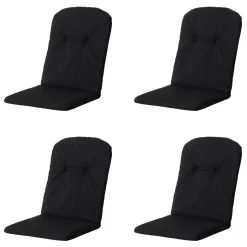 Madison Panama schwarzes Schalensitzkissen - 4er-Set