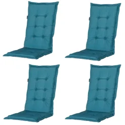 Madison Panama seeblaue Gartenstuhlkissen - 4er-Set