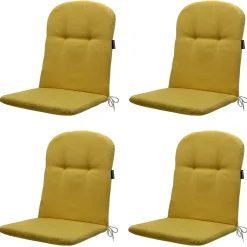 Madison Panama Senfgelbes Schalensitzkissen – 4er-Set