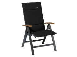 Madison Rib Black Fiber Gartenkissen